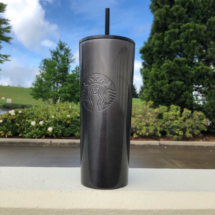 Starbucks Black Ombre Glitter Stainless Steel Tumbler